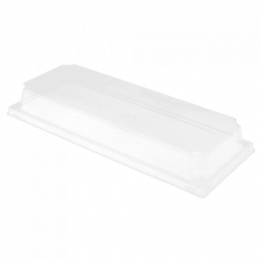 Couvercle en PET 19.5x9x3.7 cm pour barquette KRAFT 224.90 - carton de 1000 unités