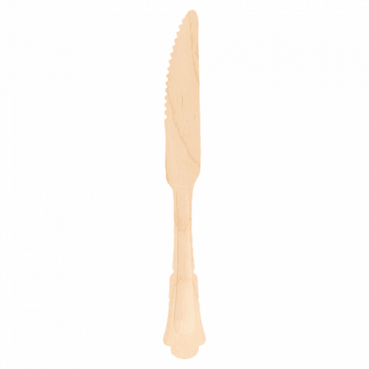 Couteau en bois modèle Classic 20.4 cm - pack de 100 unités