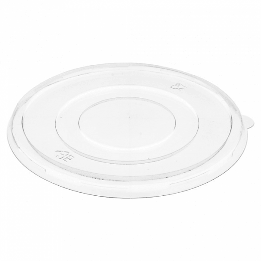 Couvercle bas en PET pour bol en cellulose naturelle 950 ml de référence 224.33 - carton de 600 unités