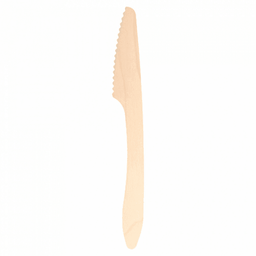 Couteau en bois 19.3 cm - pack de 100 unités