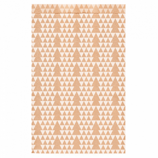 Sachet plat 26+9x38 cm Sapin kraft - Pack de 250