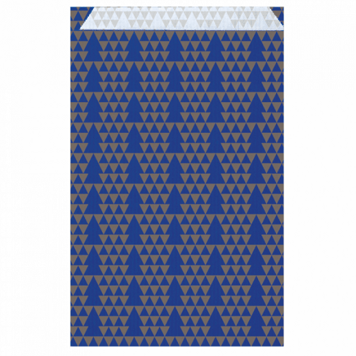 Sachet plat 26+9x38 cm Sapin bleu - Pack de 250