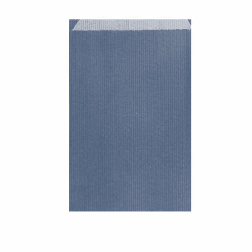 Sachet Plat 12+5x18cm Bleu - Pack de 250