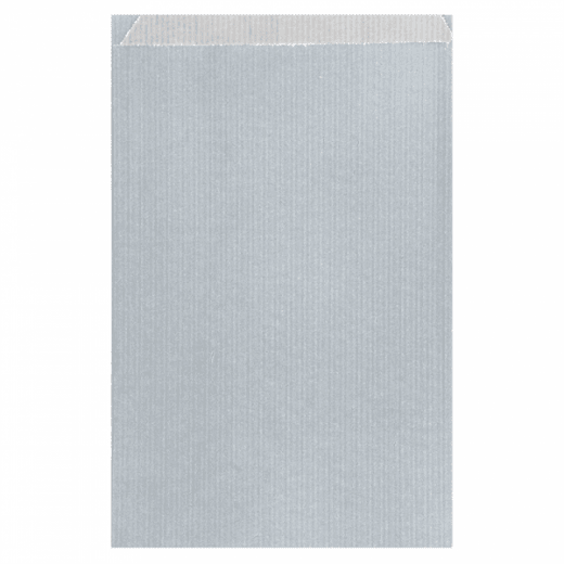 Sachet plat 26+9x38cm Argent - Pack de 250
