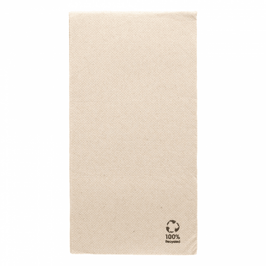 Serviette Double Point® 30x40cm pliage 1/6 Beige FEEL GREEN - Carton de 1500 unités