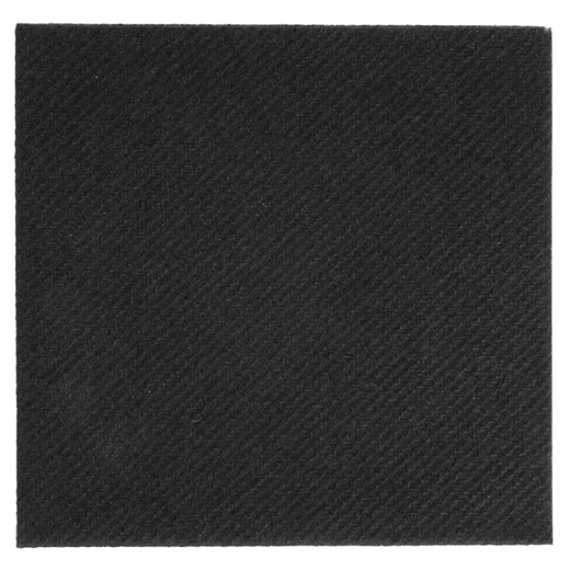 Serviette Soft voie sèche 20x20 cm NOIRE - carton de 3600 unités