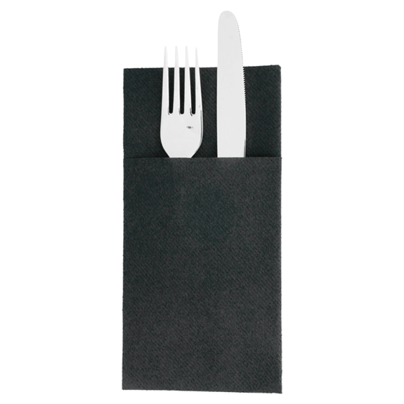 Serviette Soft kangourou plus 40x45cm NOIRE - Carton de 720 unités