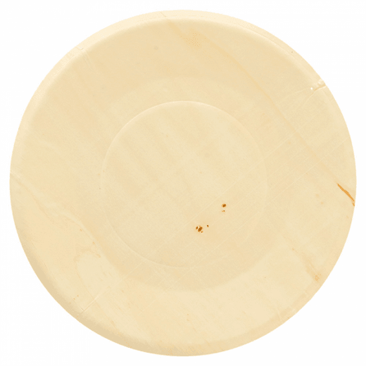 Assiette ronde en bois 21.5 x 1.5(h) cm - carton de 200 unités