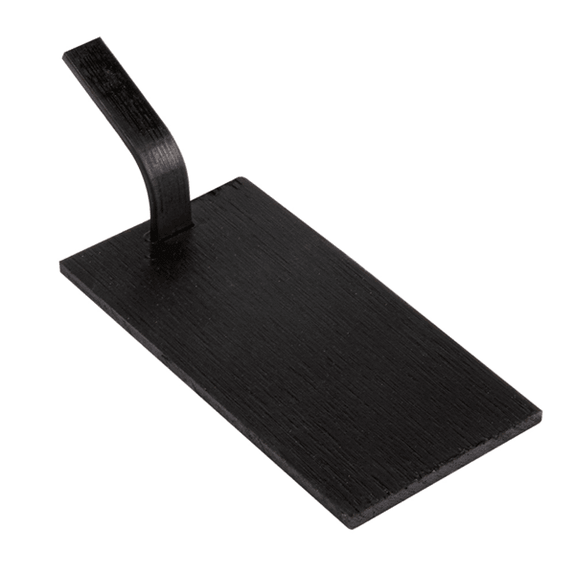 Mini pelles rectangulaires en bambou NOIR pour mise en bouche - 10x5 cm - pack de 100 unités