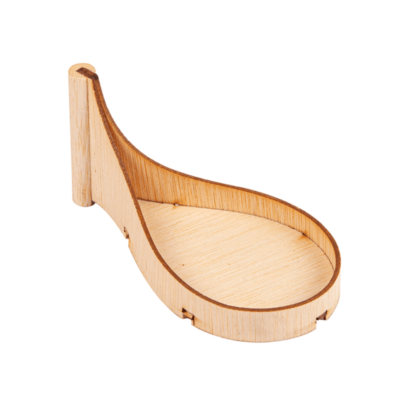 Mini cuillère en bambou pour mise en bouche - 10.5x5x5 cm - carton de 400 unités