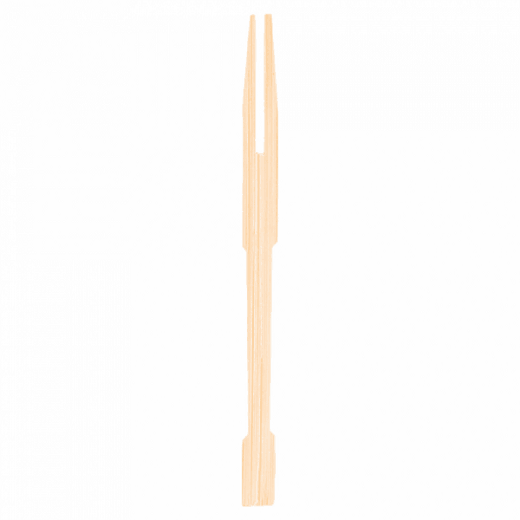 Mini fourchette en bambou 9 cm - pack de 2000 unités