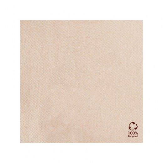 Serviette Double Point® 20x20cm cocktail Beige FEEL GREEN - 7 Cartons de 2400 unités