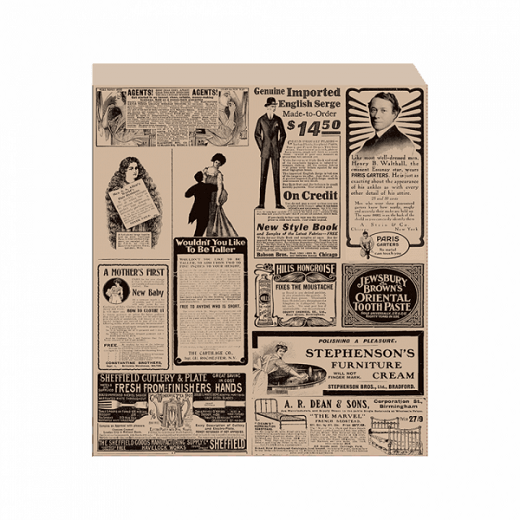 Sac big burger Times kraft ouvert sur 2 côtés 23 x 25.5 cm - pack de 500 unités