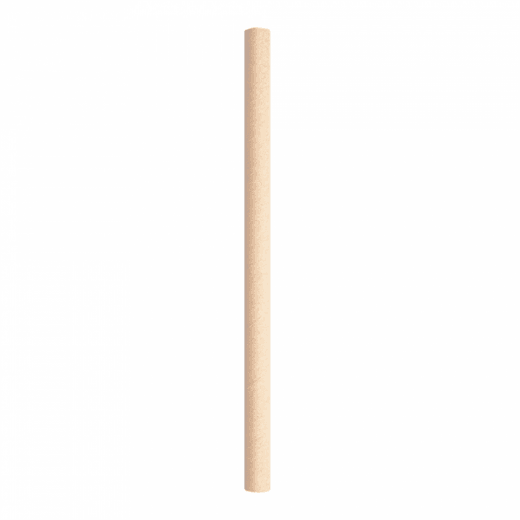 Paille droite couleur kraft en PAPIER recyclable 0.8 x 14 cm - carton de 3000 pailles