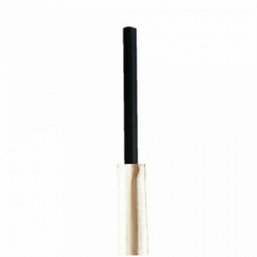 Paille droite en sachet individuel noires en PAPIER recyclable 0.6 x 21 cm - carton de 3000 pailles