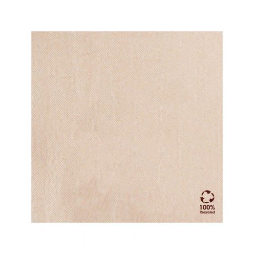 Serviette Double Point® 20x20cm cocktail Beige FEEL GREEN - 28 Cartons de 2400 unités