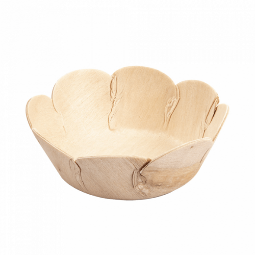 Barquette ronde en bois 8.5 x 3 cm - pack de 200 unités