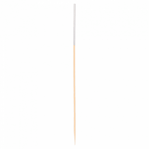 Pique en bambou allongée Argenté 23 cm - pack de 100 unités