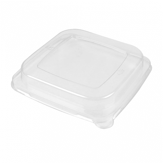 Couvercle haut en PET pour Saladier carré BIONIC - carton de 400 unités