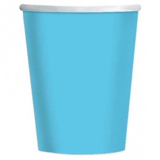 Gobelet en carton TURQUOISE 20 cl pour boissons chaudes et boissons froides - carton de 500 unités