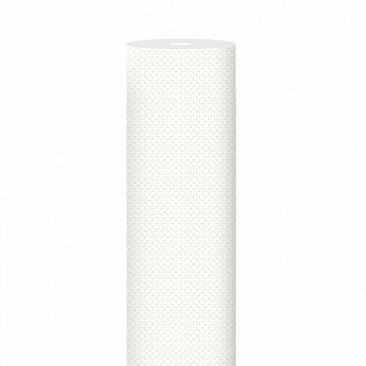 Chemin de table Soft en rouleau prédécoupé de 40 x 120 cm ELEGANCE Blanc et Or - Carton 6 rouleaux
