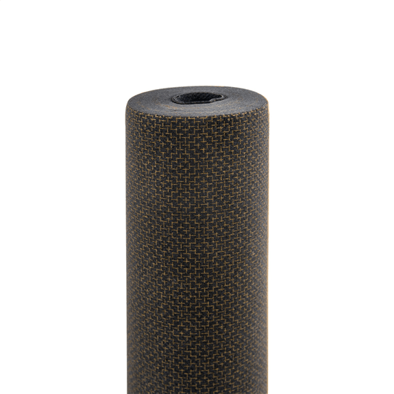 Chemin de table Soft en rouleau prédécoupé de 40 x 120 cm ELEGANCE Noir et Or - Carton 6 rouleaux