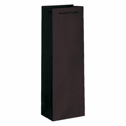 Sac bouteille NOIR avec cordelette - pack de 10 unités
