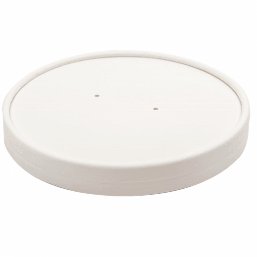Couvercle pour pots à soupe en carton double paroi ondulée 780 ml - carton de 250 unités