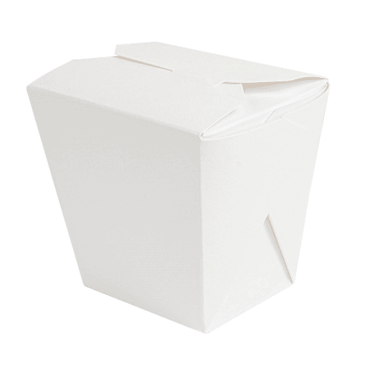 Pot en carton pour pâtes / salades / plats cuisinés Blanc 480 ml - 40 cartons de 480 unités