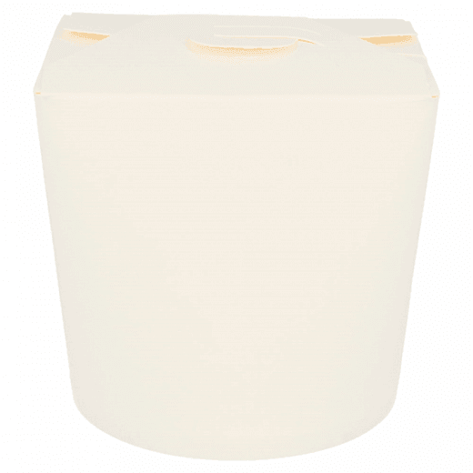 Pot en carton pour pâtes / salades / plats cuisinés Blanc 780 ml - pack de 50 unités