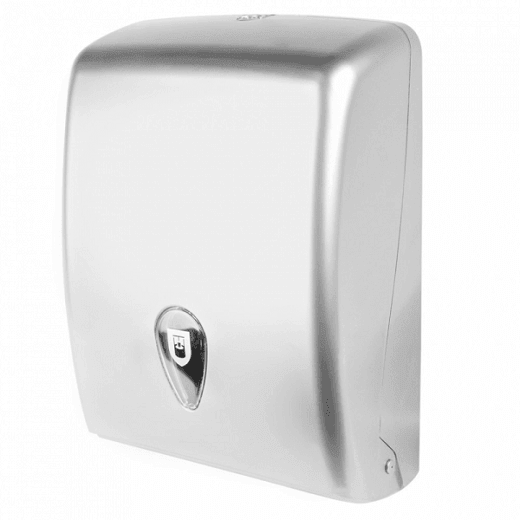 Distributeur de serviettes en ABS Gris argenté- 27.5x37x13 cm - Carton de 1 unité