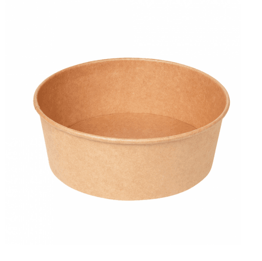 Boîte à salade en carton KRAFT 1300 ml - carton de 300 unités