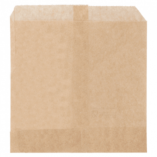 Sachet à frites Neutre kraft 12 x 12 cm - pack de 1000 unités