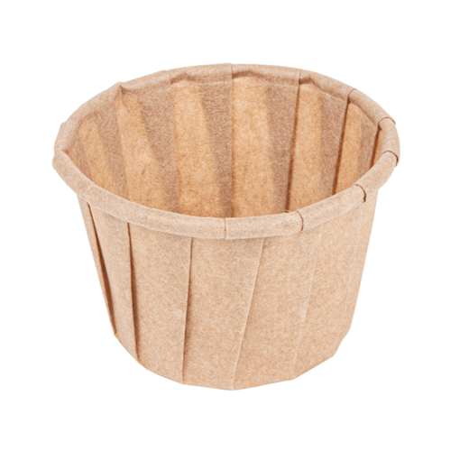 Pot en papier plissé naturel 30 ml - lot de 1000 unités