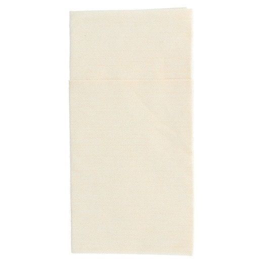 Serviette non tissée Like-Linen Kangourou 40x45 cm Crème - carton de 720 unités