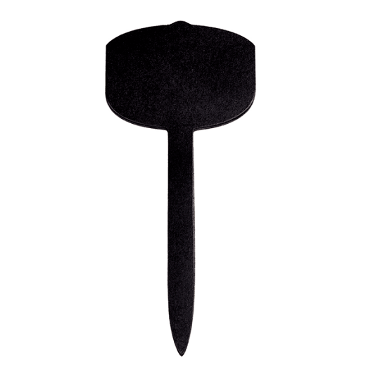 Pique en bois 21,5 cm avec ardoise en forme plaque 9,6x7cm - pack de 30 unités