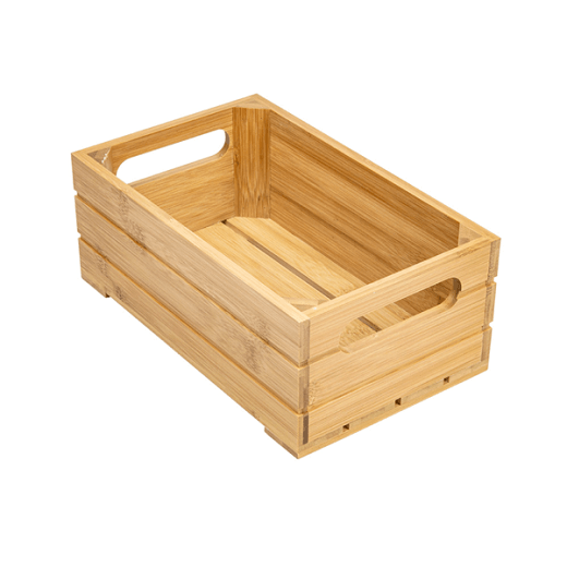 Boîte pour buffet gastronorm en bambou 1/4 - 26.5x16.2 cm - hauteur 10 cm