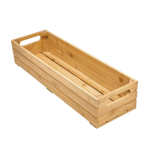 Boîte pour buffet gastronorm en bambou 2/4 - 53x16.2 cm - hauteur 10 cm