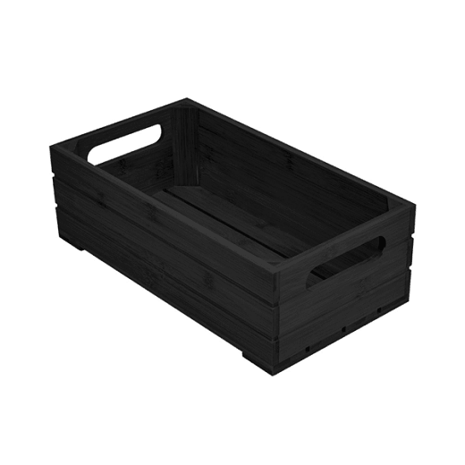 Boîte pour buffet gastronorm en bambou NOIR 1/3 - 17.6x32.5 cm - hauteur 10 cm