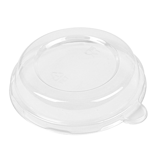 Couvercle haut en PET pour bol en cellulose naturelle 250 ml - carton de 1500 unités