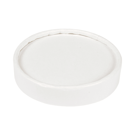 Couvercle en carton BLANC pour pot à glace 120 ml - carton de 1000 unités