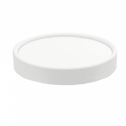 Couvercle en carton BLANC pour pot à glace 150 ml - carton de 1000 unités