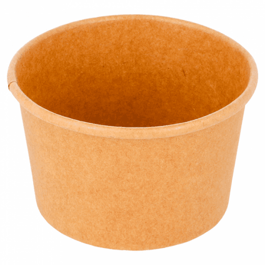 Pot à glace en carton neutre 120 ml - paquet de 50 unités