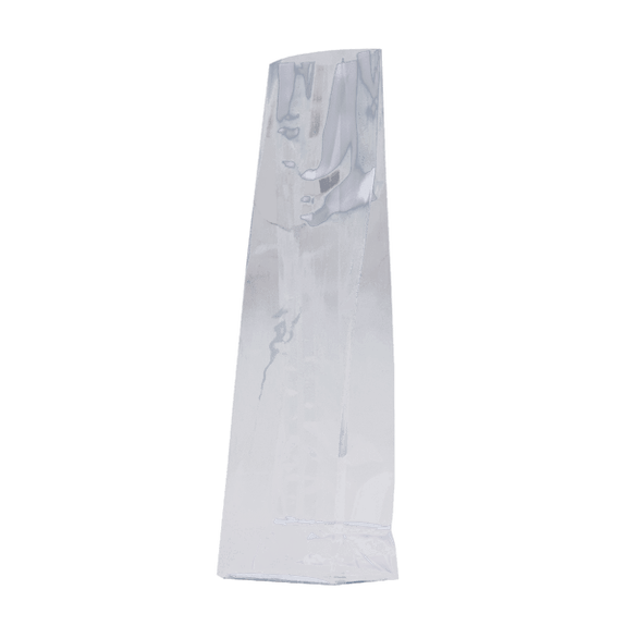 Sachet SOS fond PP argent 60 + 40 x 200 mm - carton de 1000 unités