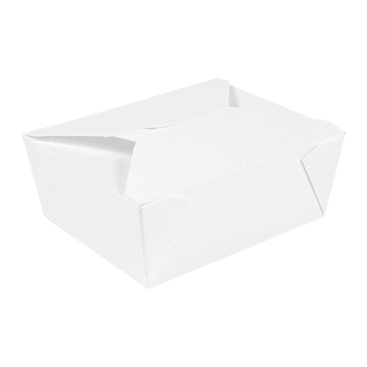 Boîte américaine étanche en carton nano-micro Blanche 1350 ml - carton de 300 unités
