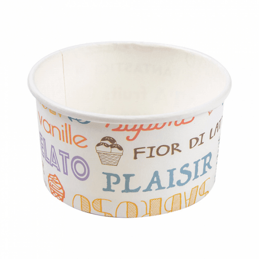 Coupes à Glace En Papier MATICAN - Lot De 50, 120 Ml, Rayures Pastel, Pour Desserts Chauds Et Froids - 2