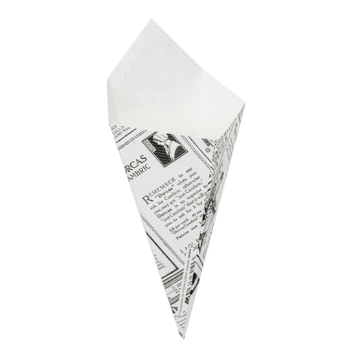 Cornet pour frites ou churrosTIMES en carton ondulé nano-micro 100g - carton de 1600 unités