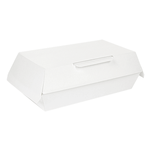 Mini Lunch Box en carton nano-micro Blanc 19.5x11.5x6.5 cm - carton de 300 unités