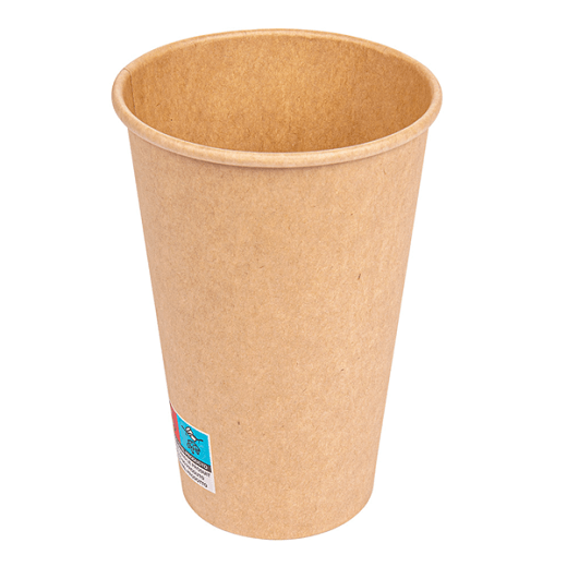 Gobelet en carton Kraft 48 cl pour boissons chaudes et froides - paquet de 50 unités