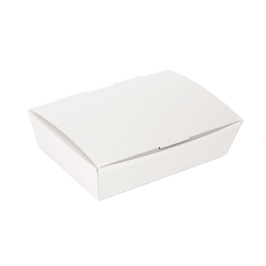Lunch Box en carton nano-micro Blanche 21x18x5.5cm - carton de 360 unités